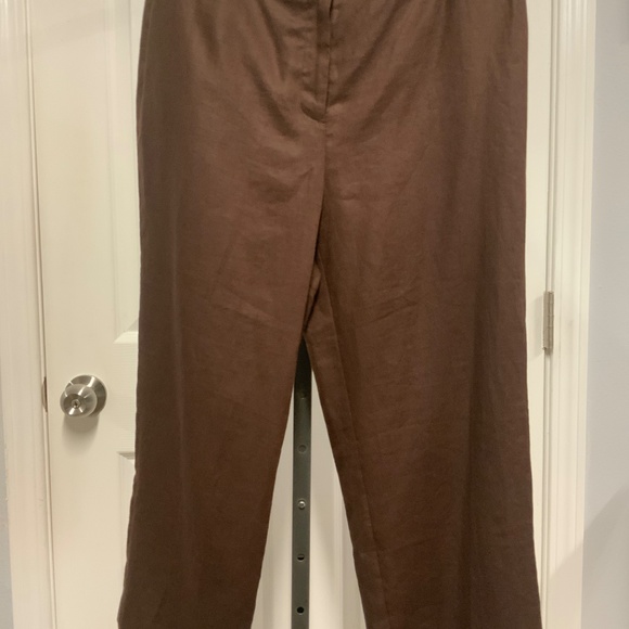 Style & Co. Brown Linen Cropped Pants - Picture 5 of 9